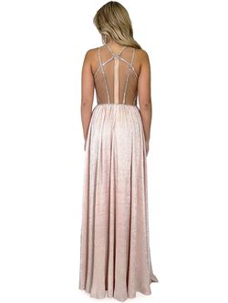 Style 8290 Marc Defang Nude Size 14 Plus Size Prom Straight Dress on Queenly