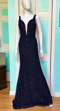 Style 9921 Vienna Multicolor Size 8 Pageant Floor Length Shiny Jersey Mermaid Dress on Queenly