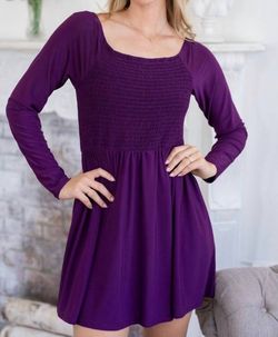 Style 1-212027345-2901 White Birch Purple Size 8 Tall Height Cocktail Dress on Queenly