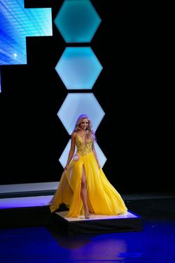Style Custom  Jovani Yellow Size 0 50 Off Custom  A-line Dress on Queenly