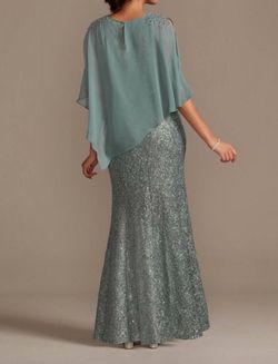 Style 20091 Ignite Blue Size 6 Jersey Straight Dress on Queenly