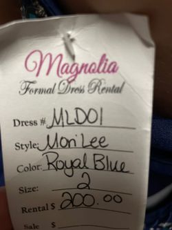 MoriLee Blue Size 2 Jersey Prom Ball gown on Queenly