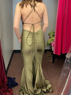 Style 6754H Atria Green Size 4 Backless 6754h Free Shipping Prom Mermaid Dress on Queenly