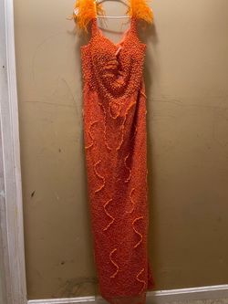 Orange Size 18 Mermaid Dress on Queenly