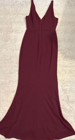 Lulus Red Size 4 Maroon Military Sorority A-line Dress on Queenly