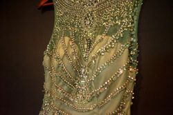 Sherri Hill Green Size 6 A-line Dress on Queenly