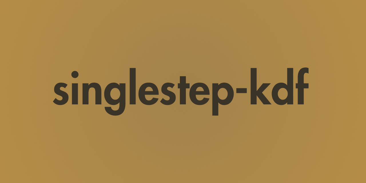 singlestep-kdf