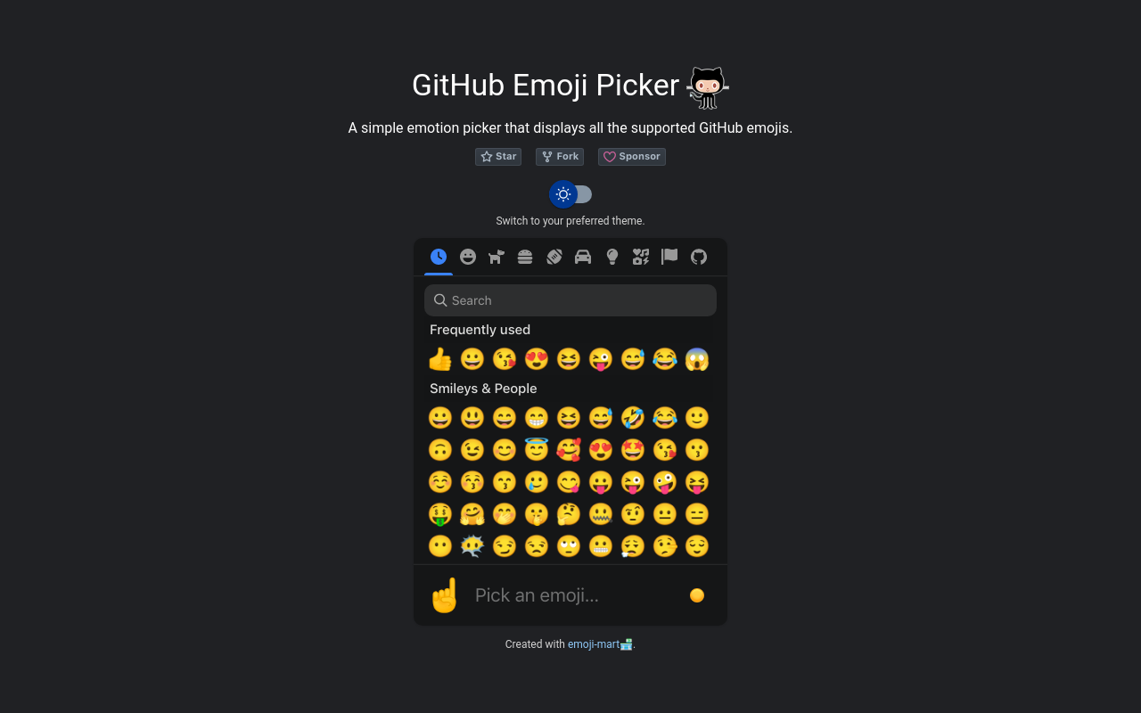 github-emoji-picker
