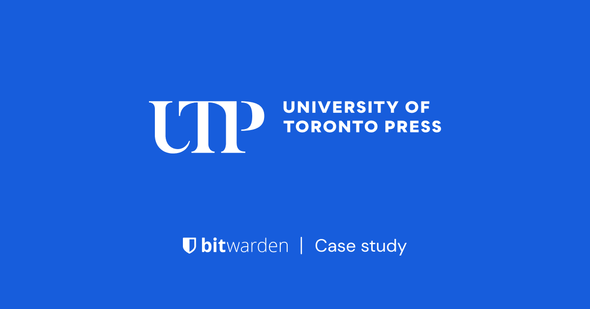case-study-university-of-toronto-press - Case Study with University of Toronto Press for Bitwarden - Customer Testimonial