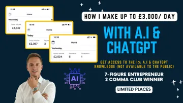 How I Use AI and ChatGPT to make £3000 per day