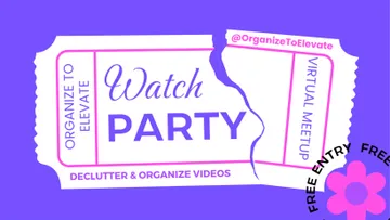 Watch Party: Declutter & Organizing YouTube Videos