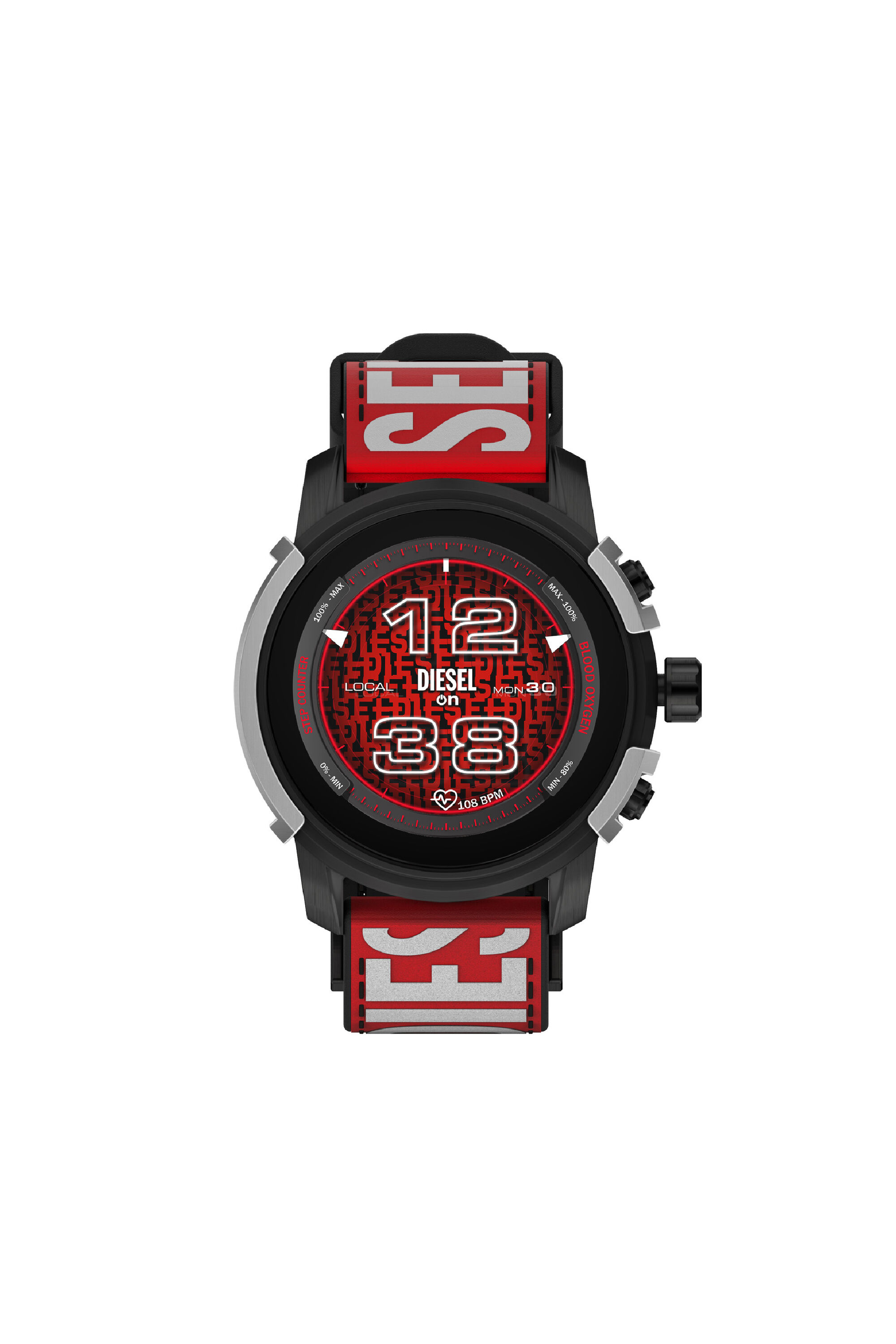 Diesel - DZT2041, Man Griffed nylon and silicone smartwatch in Multicolor - Image 1