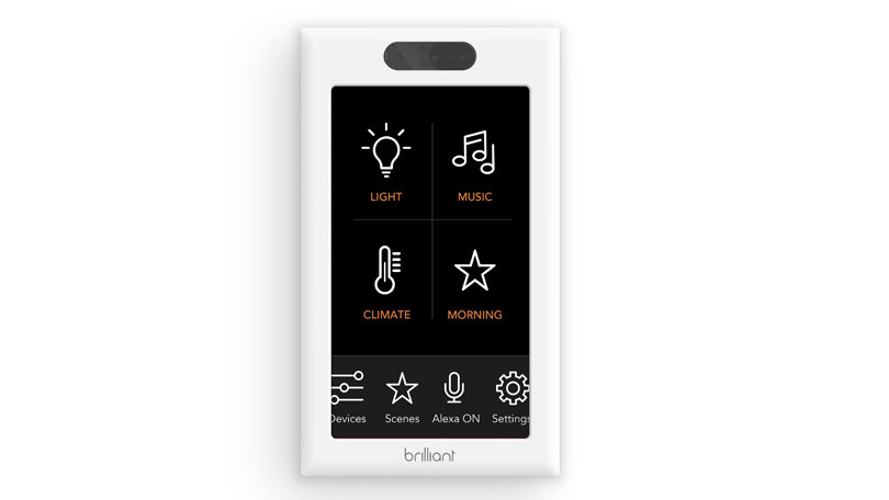 The Brilliant Control is a versatile light switch controller with built-in Amazon Alexa functionality that connects to your lights, music, and lots of other smart home devices. - Brilliant Control