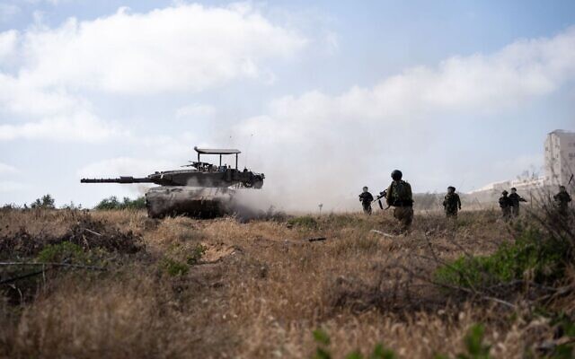 Troops from the 679th Yiftach Armored Brigade operate in central Gaza, June 2024 (IDF Spokesperson)