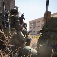 IDF troops operate in the Gaza Strip in a picture released on June 30, 2024. (Israel Defense Forces)