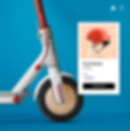 A screenshot of a user selecting a color and adding a scooter helmet product to their cart-on an eCommerce website created on Wix.