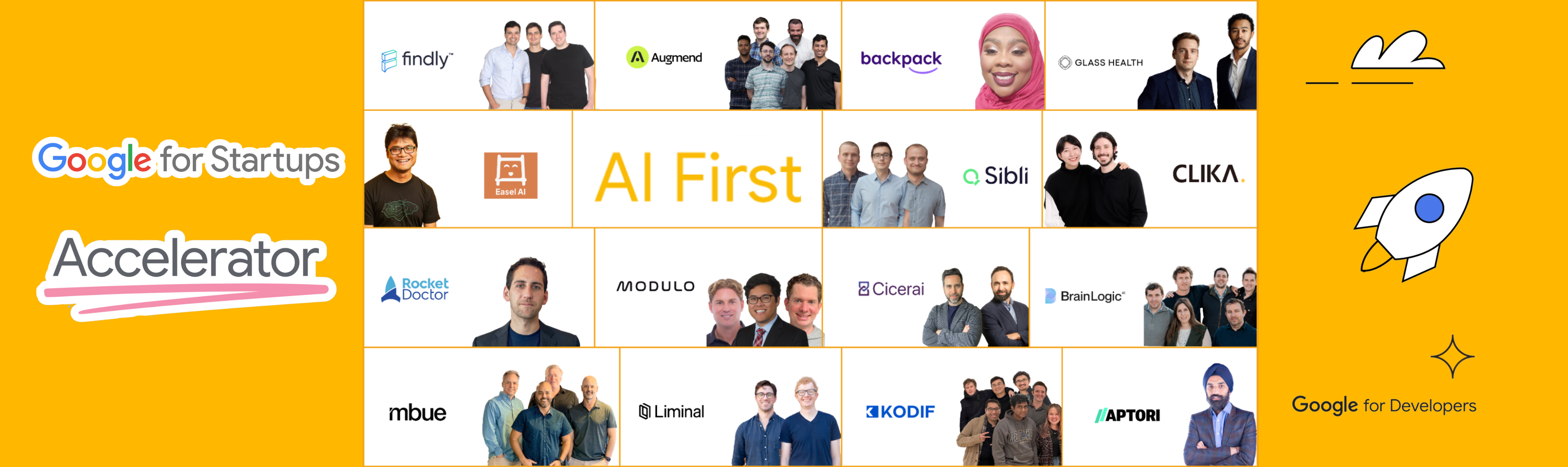 Google for Startups Accelerator: AI First Inaugural Class - banner