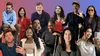 Twelve influencers with disabilities are shown against a reddish-blue gradient background