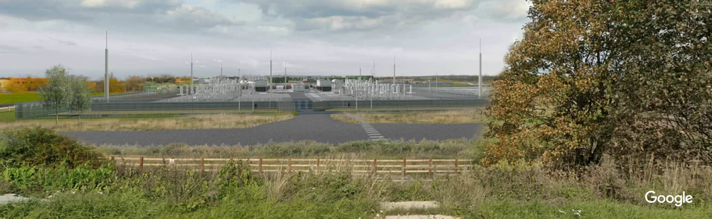 A rendered image of the data centre