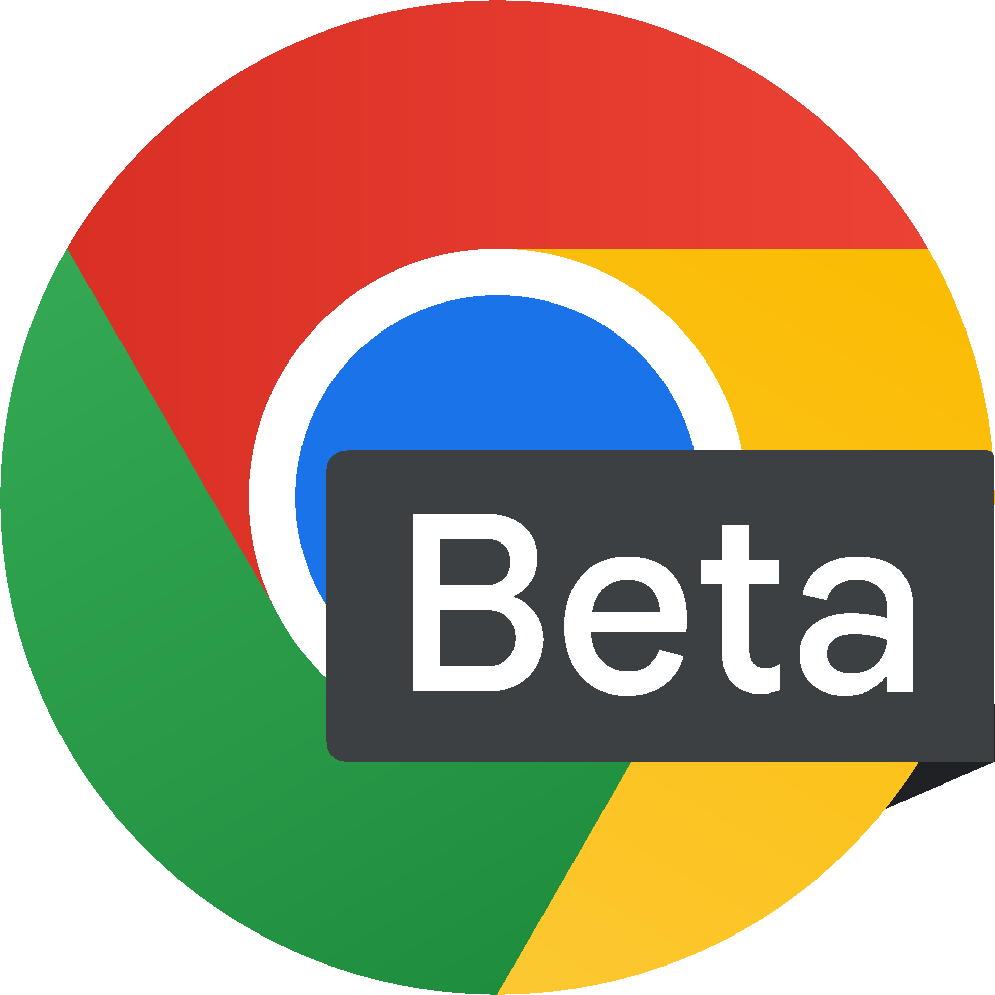 Logotipo de Chrome Beta.