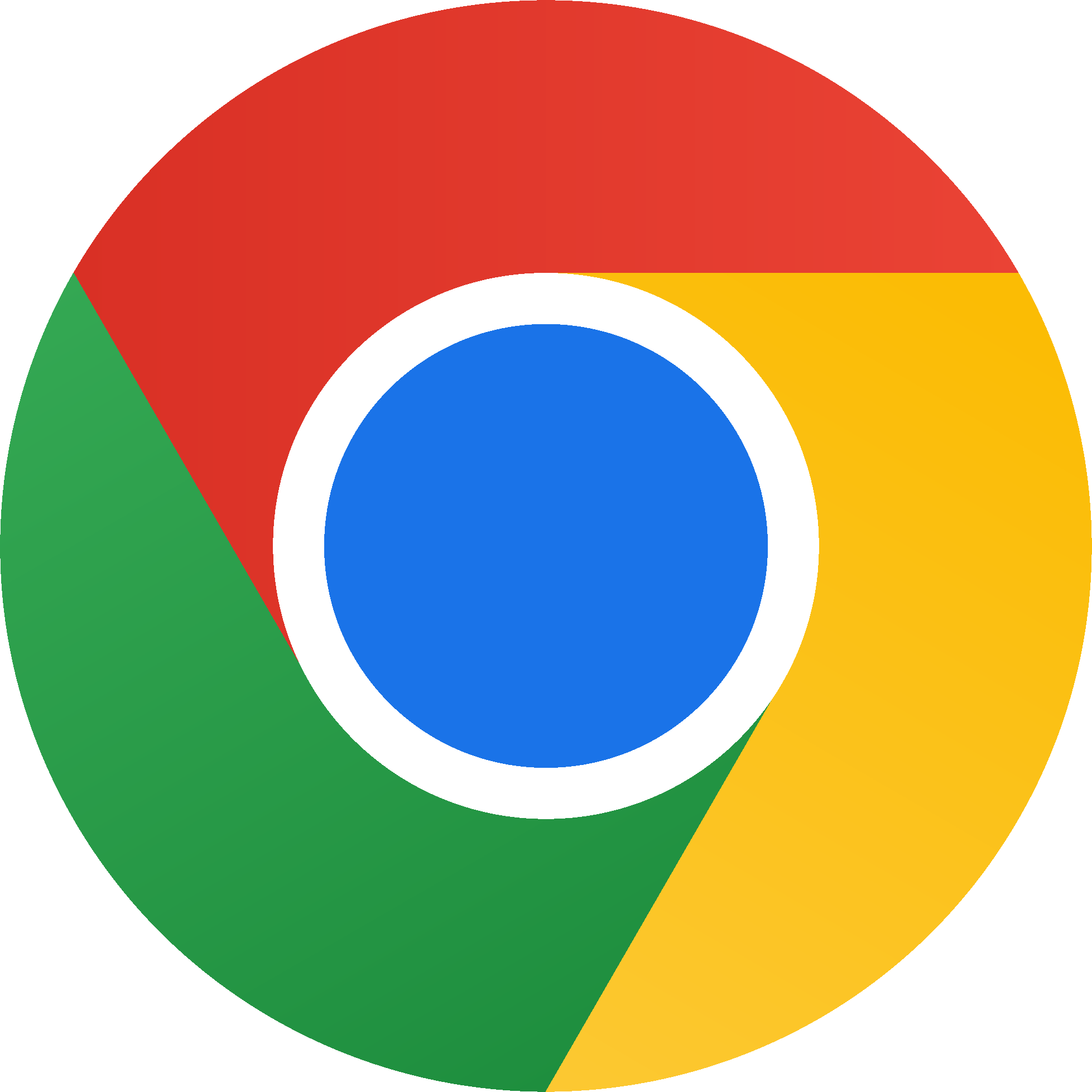 Chrome 稳定版徽标。