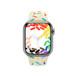Bracelete desportiva a mostrar o Apple Watch com caixa de 41 mm e Digital Crown.