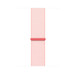 Vaaleanpunainen Sport Loop ‑ranneke, vaaleanpunaista punottua nailonia, tarranauhakiinnitys
