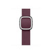 Modernes Armband in Mulberry (Weinrot) mit magnetischer Schließe aus Edelstahl