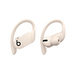 Powerbeats Pro True Wireless fülhallgató elefántcsontszínben, állítható, biztonságos fülhorgokkal, amelyek a számos fülharanggal testreszabhatók a maximális kényelem érdekében.