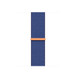 Bracelet Boucle Sport Bleu Atlantique, nylon tissé bleu, système de rabat à scratch