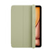iPad Airin vihreän Smart Folion yksi osio on taitettu taakse, jolloin iPadin näyttö tulee näkyviin.
