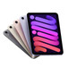 iPad mini-devices in spacegrijs, sterrenlicht, roze, paars