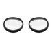 A pair of ZEISS Optical Inserts, round lenses, black frames
