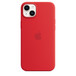 Silicone Case with iPhone 14 Plus in Starlight.