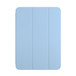 Vista frontal del Smart Folio color cielo para el iPad