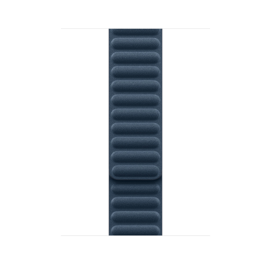 Pulseira de elos magnéticos azul-Pacífico com ímãs embutidos.