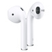 Back and front view of AirPods (2nd generation).