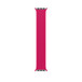 Correa uniloop trenzada color frambuesa, hecha de poliéster tejido e hilos de silicón sin hebillas ni cierres