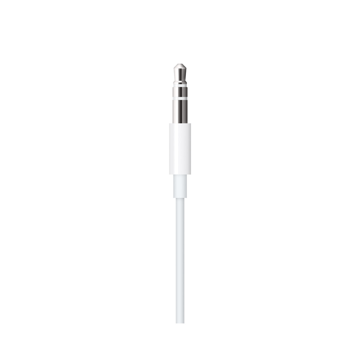 Lightning to 3.5 millimetre Audio Cable (1.2 metres), in white, is a bi-directional cable that can be used with audio-out and audio-in ports.