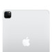 Back exterior, 11-inch iPad Pro, Silver finish, Pro Camera system in top left, Apple Logo in centre