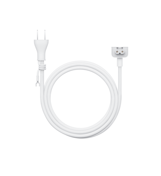 1.8メートルの電源アダプタ延長ケーブルは、Apple製の電源アダプタにつないで使えるAC延長コード。