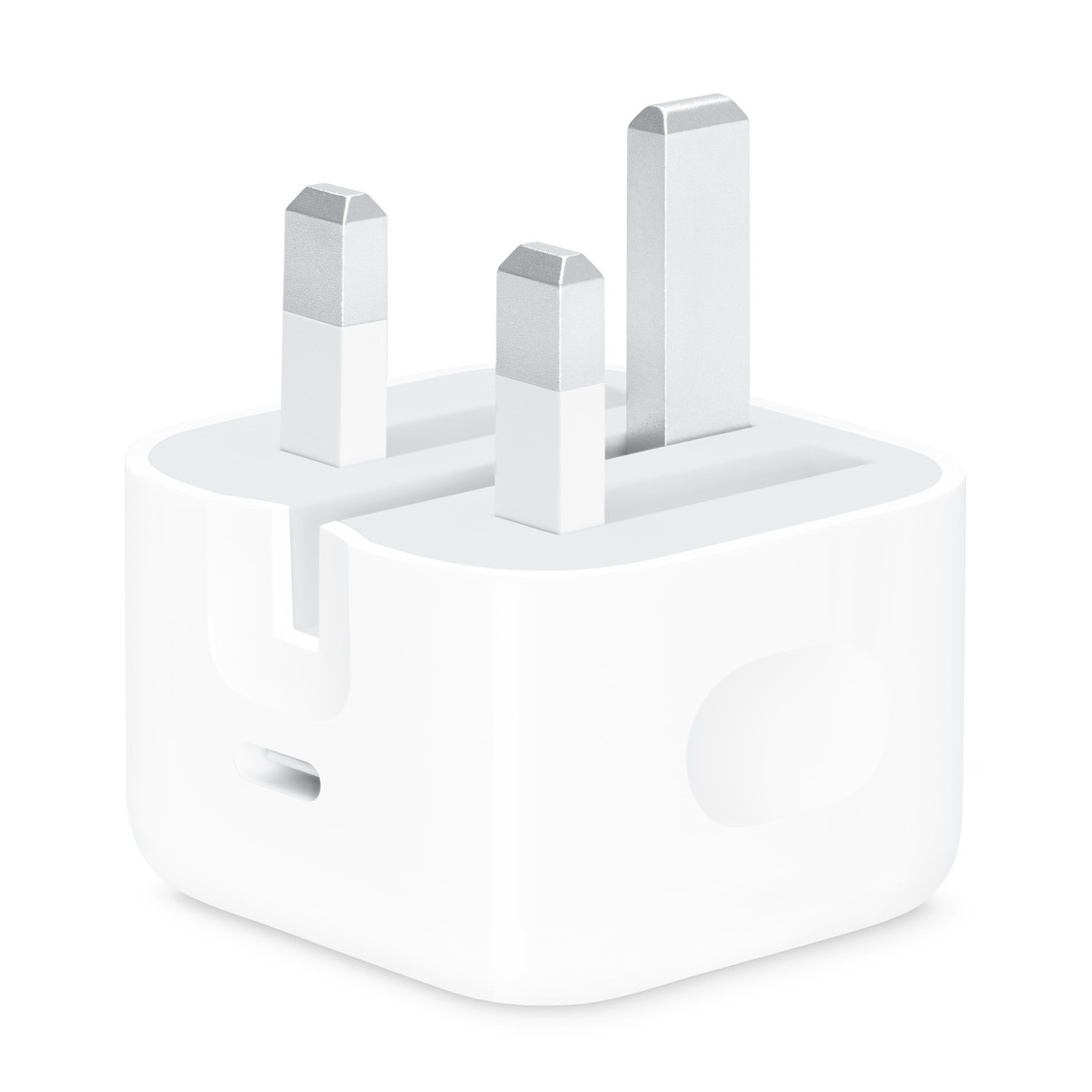 Apple 20 瓦特 USB‑C 電源轉換器 (配備 Type G 插頭) 讓你無論在家中、辦公室還是旅途上，亦能快速有效地充電。