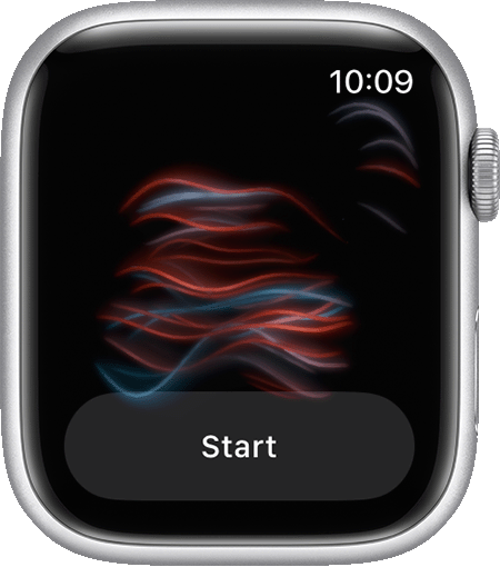 Apple Watch hiển thị lời nhắc bắt đầu đo lượng Ôxi trong máu.