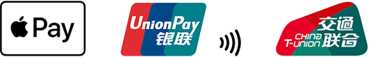 Íconos de Apple Pay, Union Pay y China T-Union