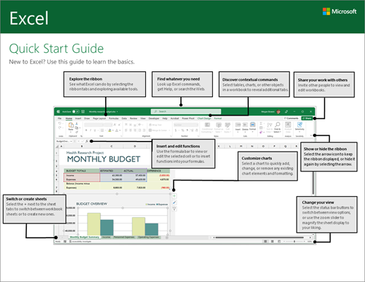 Excel 2016 Quick Start Guide (Windows)