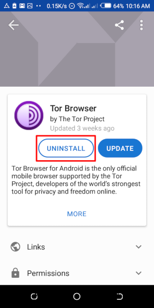 F-Droid Android üçin Tor Browser aýyrmak 