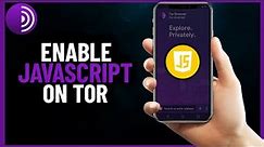 How to Enable Javascript on Tor Browser | Full guide (2024)
