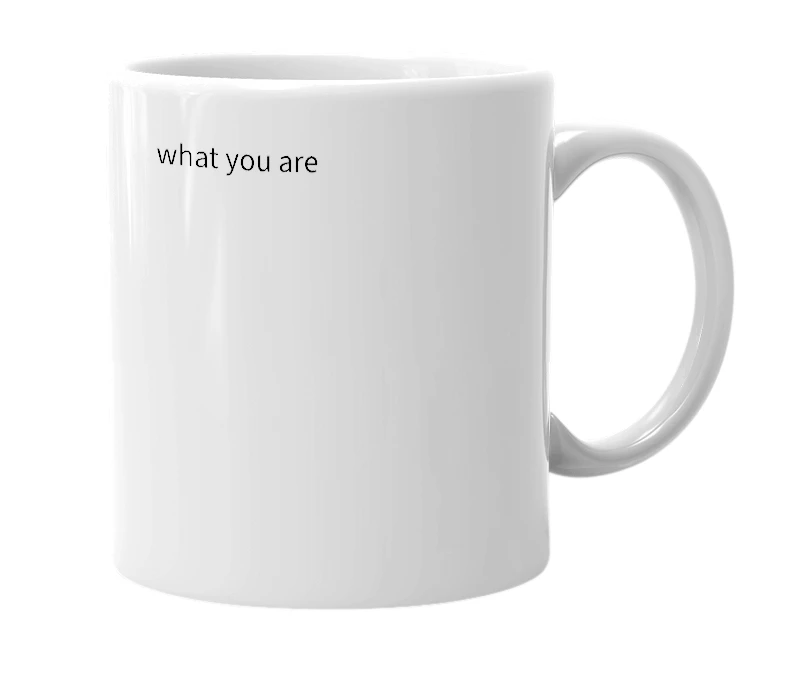 White mug with the definition of 'O oh stinky'