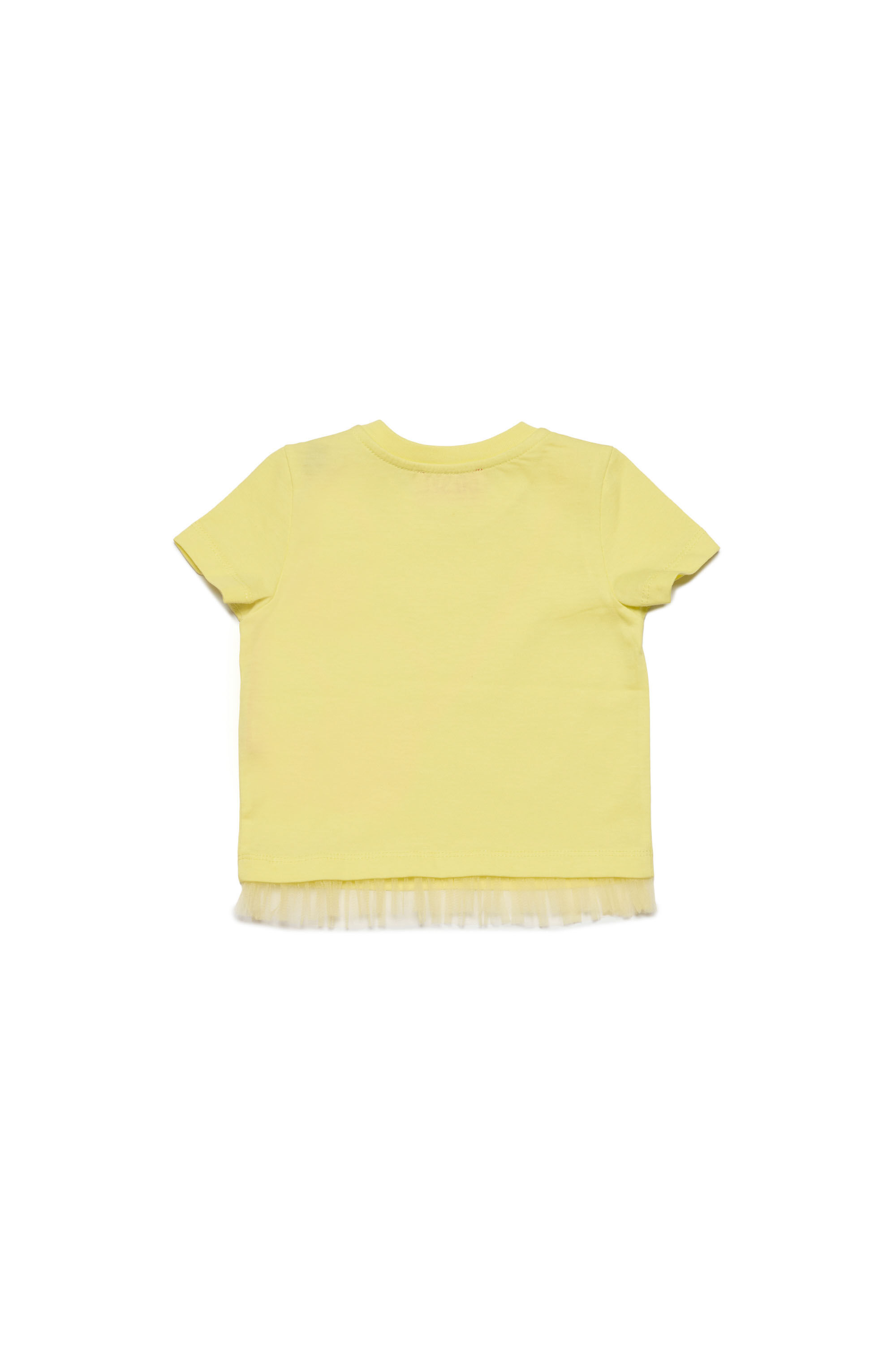 Diesel - TURNIB, Woman T-shirt with trompe l'oeil bag in Yellow - Image 2