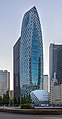 3 Mode Gakuen Cocoon Tower in the evening with blue sky Tokyo Japan uploaded by Basile Morin, nominated by Basile Morin,  13,  1,  0